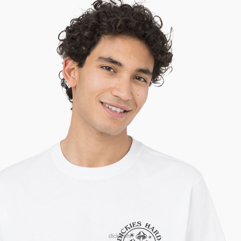 majica kratkih rukava bayside gardens muškarci Dickies bijelo (wh) 6BPL6586 odjeća