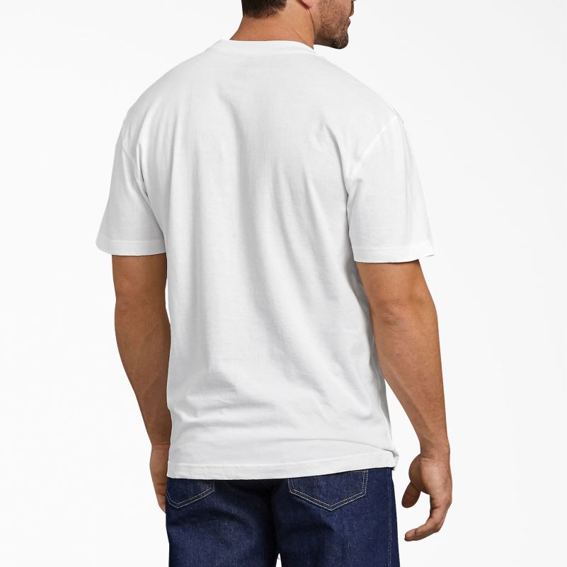 majica kratkih rukava muškarci Dickies bijelo (wh) 6BPL6634 odjeća
