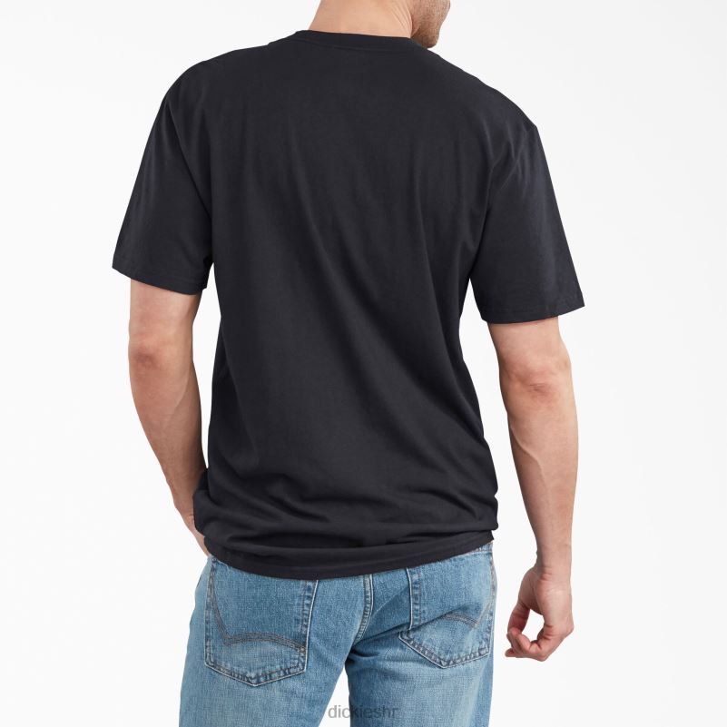 majica kratkih rukava opuštenog kroja s grafikama muškarci Dickies crna (bk) 6BPL6840 odjeća