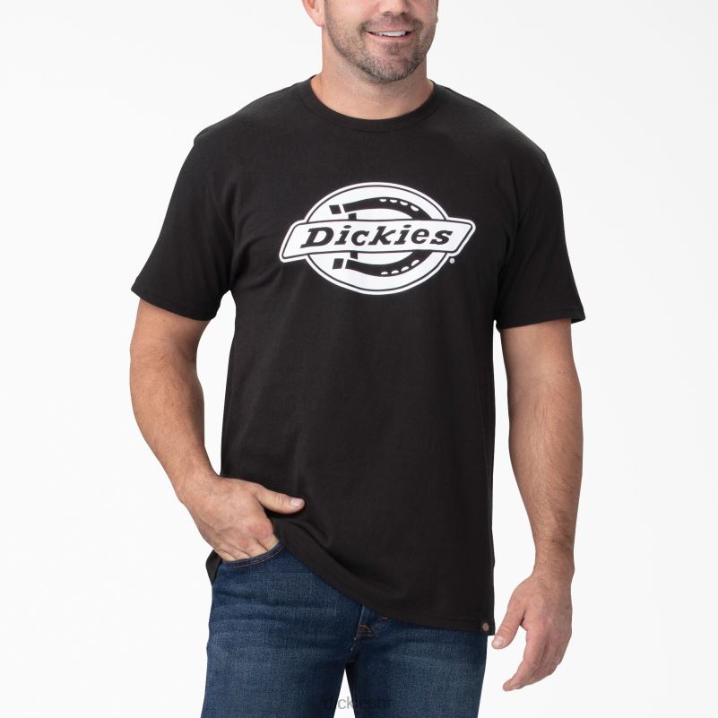 majica kratkih rukava opuštenog kroja s grafikama muškarci Dickies crno/bijelo (bkwh) 6BPL6841 odjeća