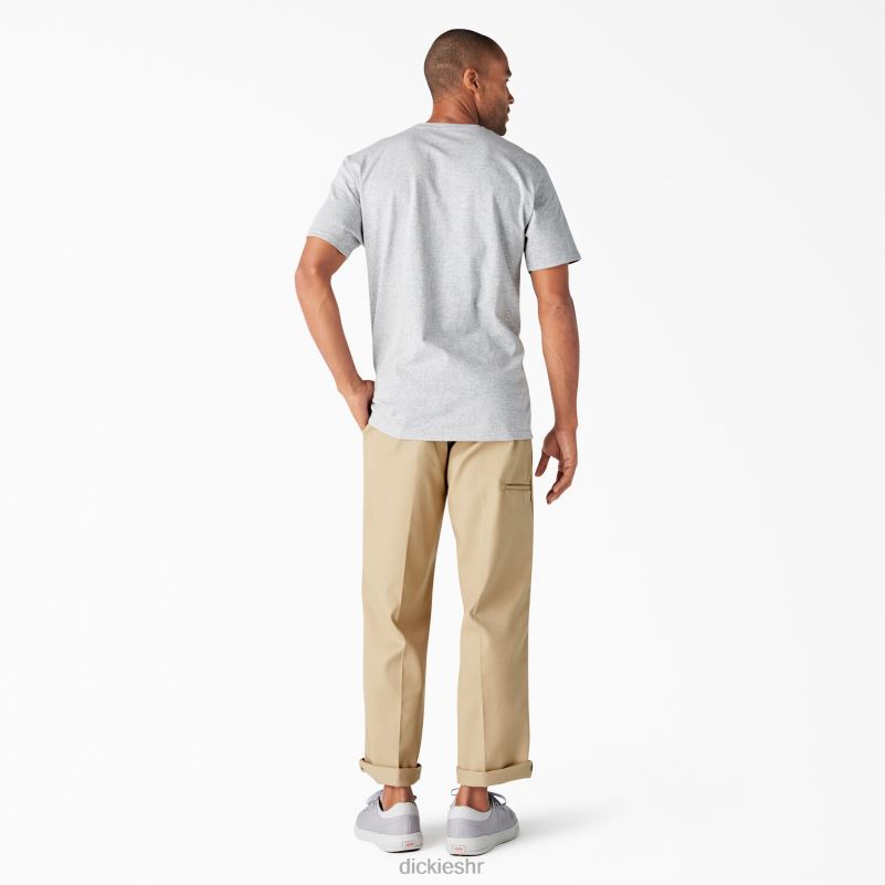 majica kratkih rukava opuštenog kroja s grafikama muškarci Dickies vrijesak sivi (hg) 6BPL6844 odjeća