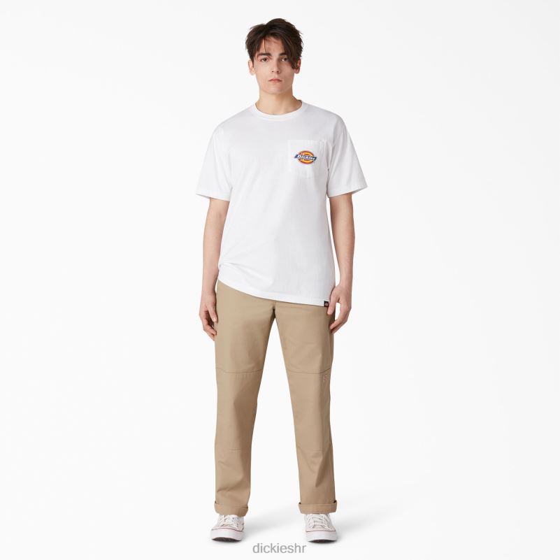 majica kratkih rukava s logotipom na prsima muškarci Dickies bijelo (wh) 6BPL6898 odjeća