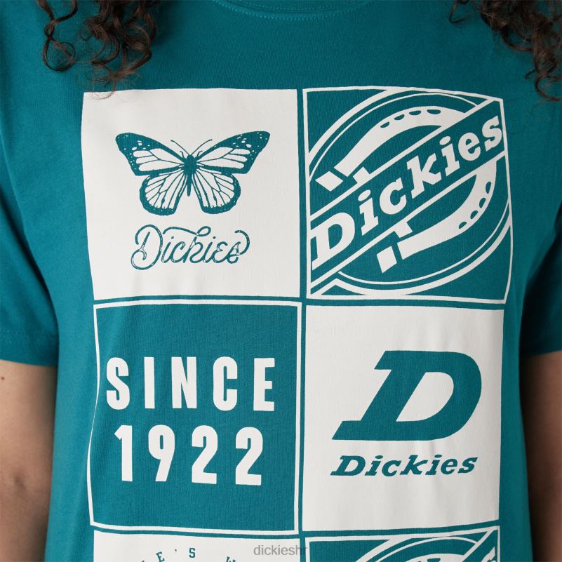 majica s grafičkim bendom žene Dickies duboko jezero (dl2) 6BPL62211 odjeća