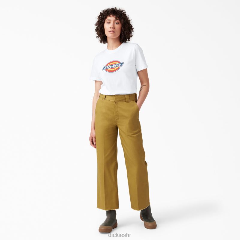 majica s logom teške kategorije žene Dickies bijelo (wh) 6BPL62110 odjeća