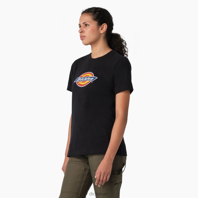 majica s logom teške kategorije žene Dickies crna (kbk) 6BPL62108 odjeća