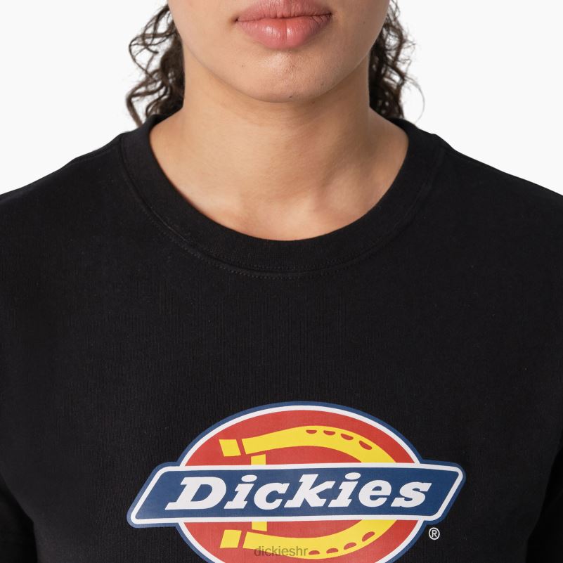 majica s logom teške kategorije žene Dickies crna (kbk) 6BPL62108 odjeća