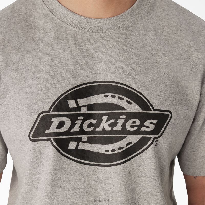 majica s logom teške kategorije kratkih rukava muškarci Dickies vrijesak sivi (hg) 6BPL6738 odjeća