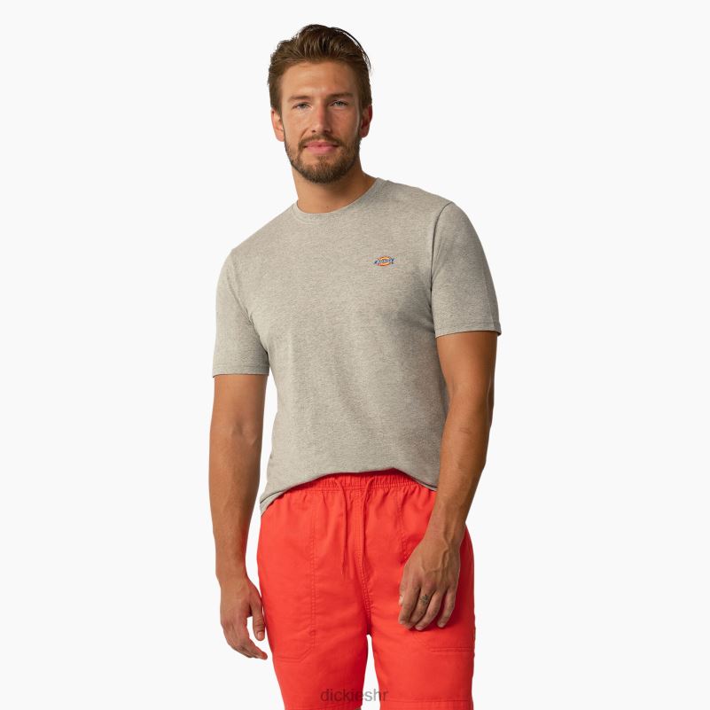 mapleton majica kratkih rukava muškarci Dickies vrijesak sivi (hg) 6BPL6819 odjeća
