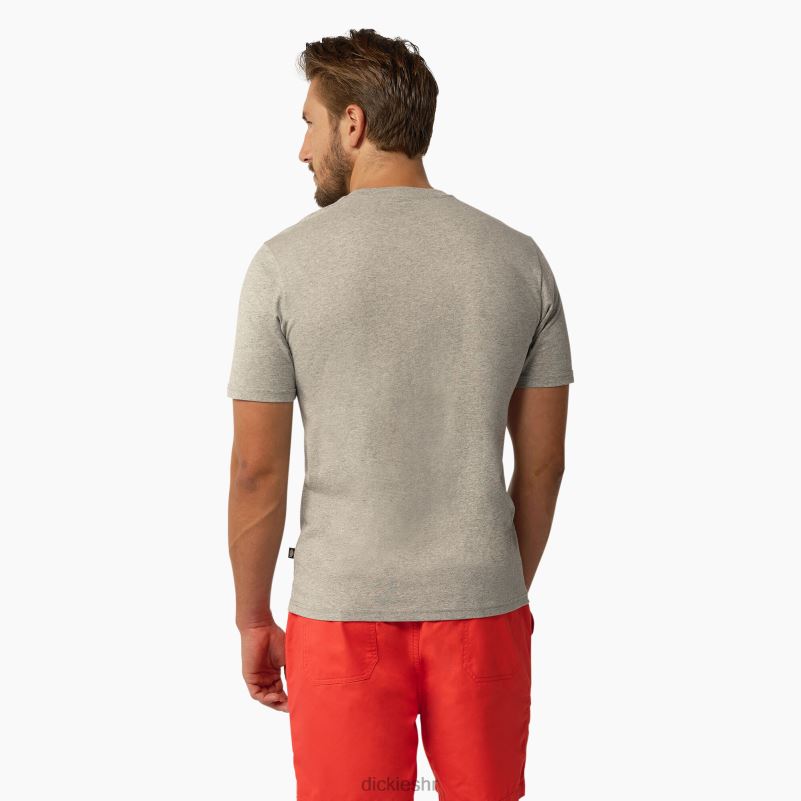 mapleton majica kratkih rukava muškarci Dickies vrijesak sivi (hg) 6BPL6819 odjeća