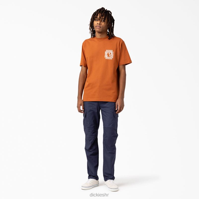 marbury majica kratkih rukava muškarci Dickies medenjak smeđi (tj.) 6BPL6801 odjeća