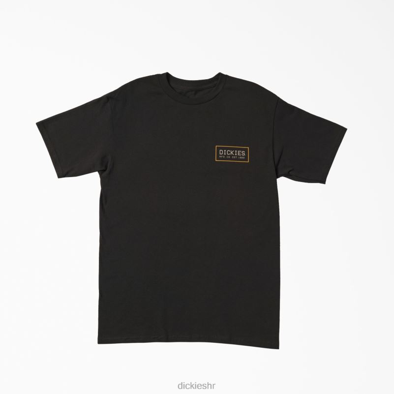 mfg. okvir grafička majica s logom muškarci Dickies crna (bk) 6BPL6786 odjeća