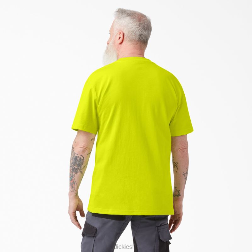 neonska teškaška majica kratkih rukava muškarci Dickies svijetlo žuta (bwd) 6BPL6571 odjeća