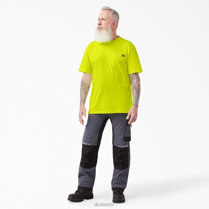 neonska teškaška majica kratkih rukava muškarci Dickies svijetlo žuta (bwd) 6BPL6571 odjeća