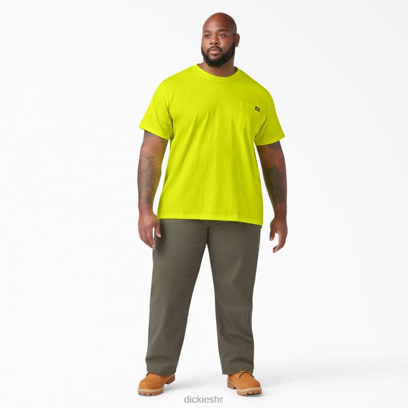 neonska teškaška majica kratkih rukava muškarci Dickies svijetlo žuta (bwd) 6BPL6571 odjeća