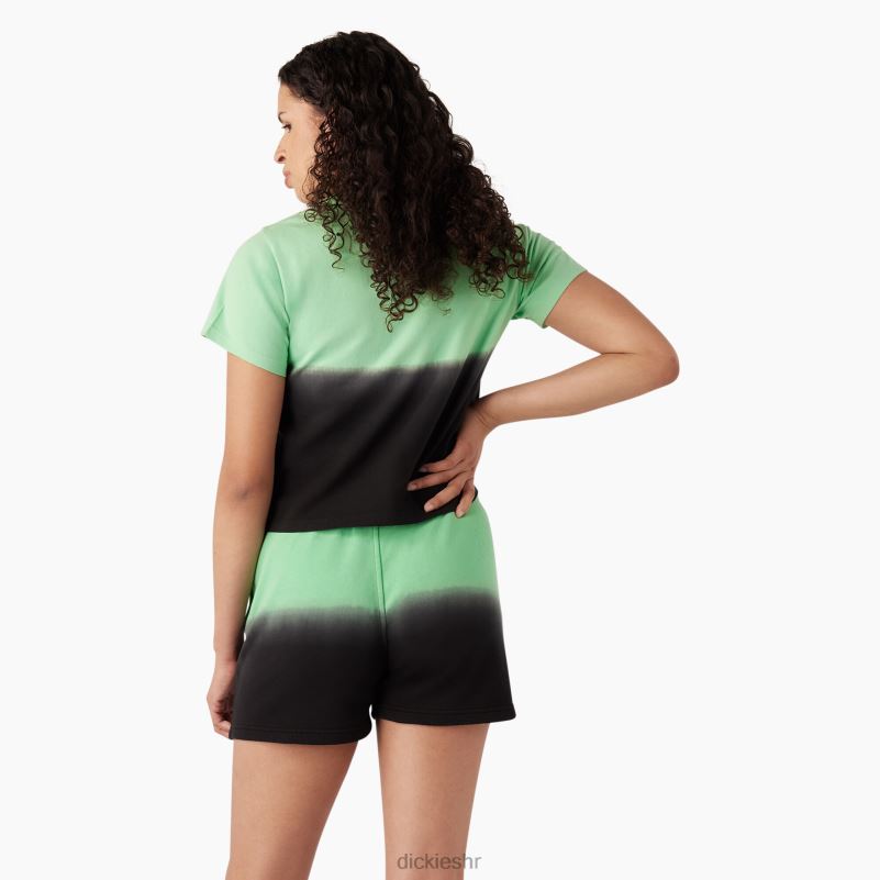 ombre skraćena majica žene Dickies jabučna metvica/crna boja za umakanje (amd) 6BPL62181 odjeća