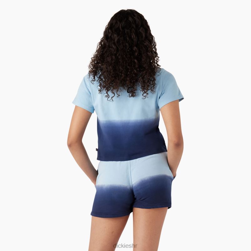ombre skraćena majica žene Dickies nebesko plava/tinta tamnoplava boja (skd) 6BPL62183 odjeća