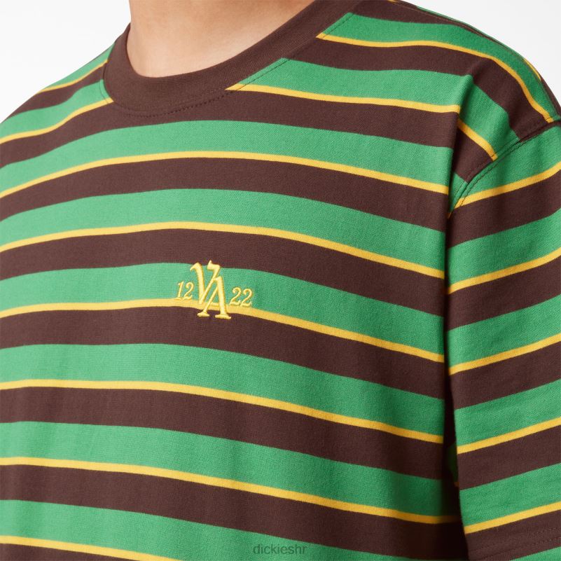 prugasta majica vincent alvarez muškarci Dickies lisnato zelena pruga (gsl) 6BPL6955 odjeća