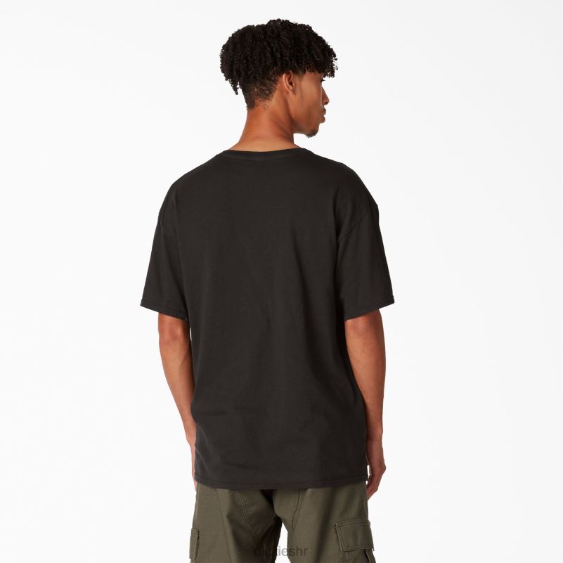 skateboarding distressed og grafička majica muškarci Dickies crna (bk) 6BPL6833 odjeća