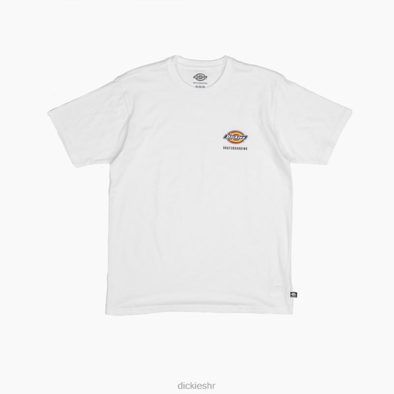 skateboarding majica s logom na prsima regularnog kroja muškarci Dickies bijelo (wh) 6BPL6862 odjeća