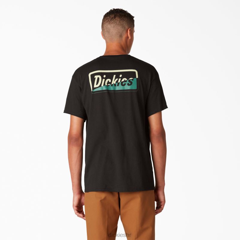 skateboarding split grafička majica muškarci Dickies crna (bk) 6BPL6851 odjeća