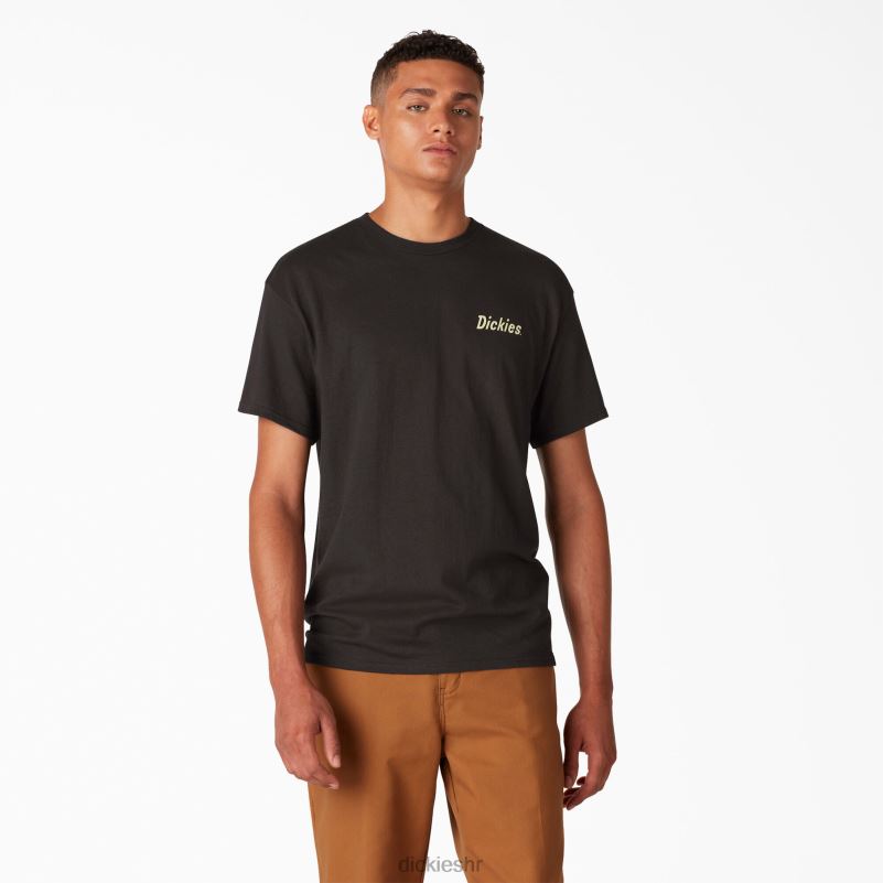 skateboarding split grafička majica muškarci Dickies crna (bk) 6BPL6851 odjeća