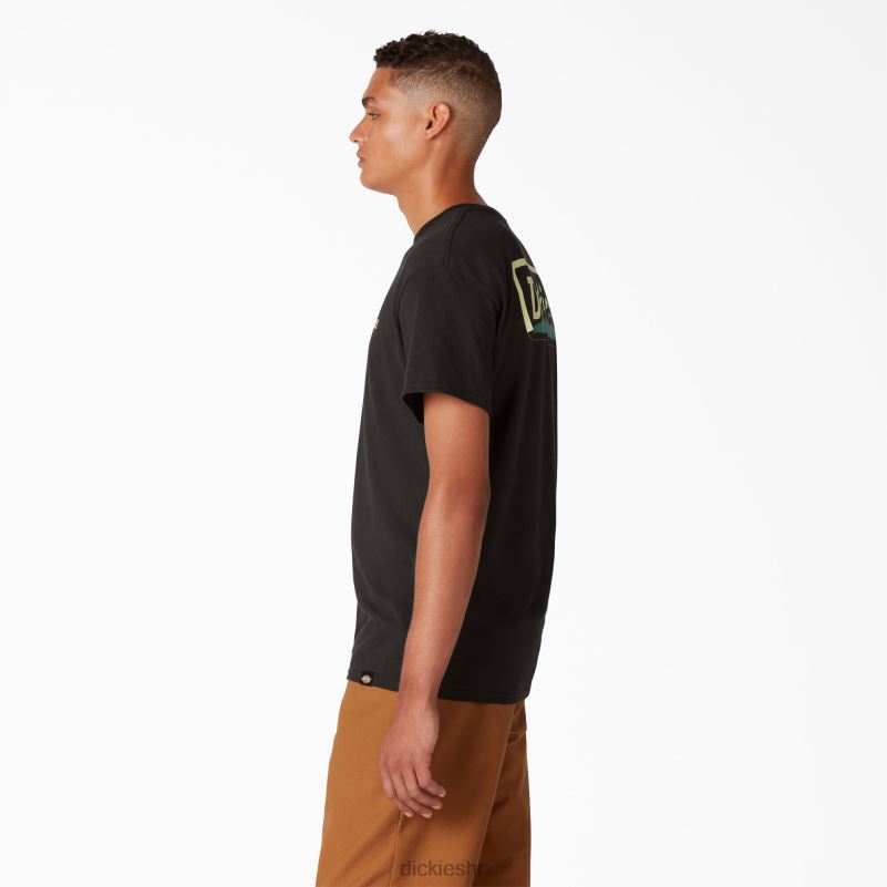 skateboarding split grafička majica muškarci Dickies crna (bk) 6BPL6851 odjeća