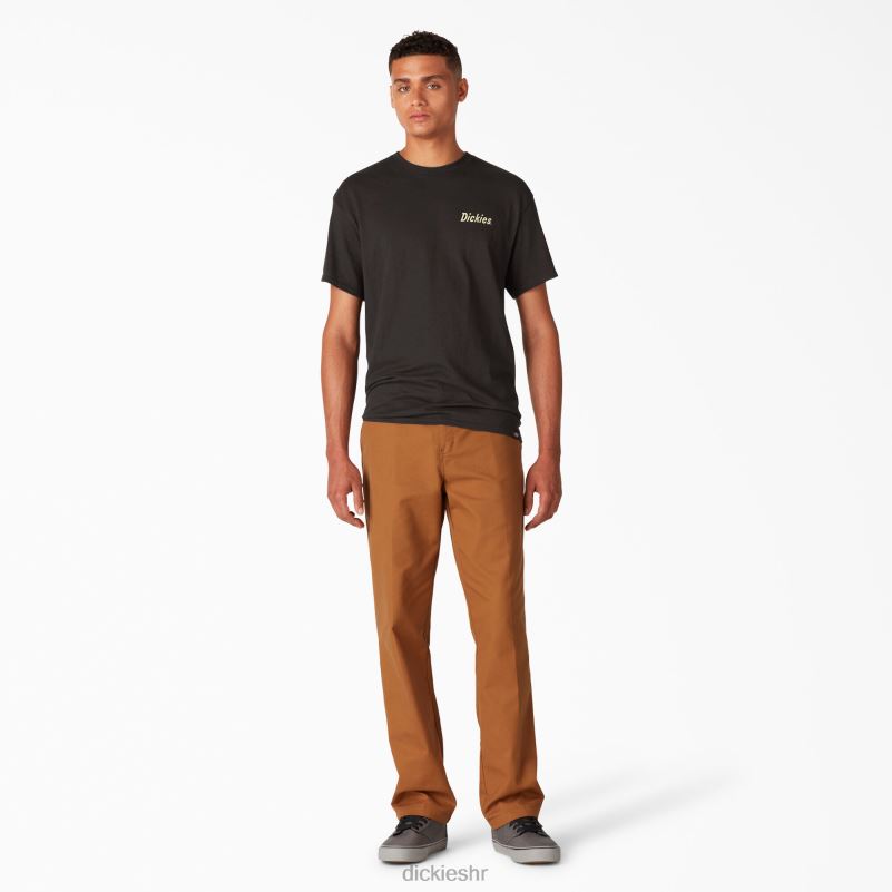 skateboarding split grafička majica muškarci Dickies crna (bk) 6BPL6851 odjeća