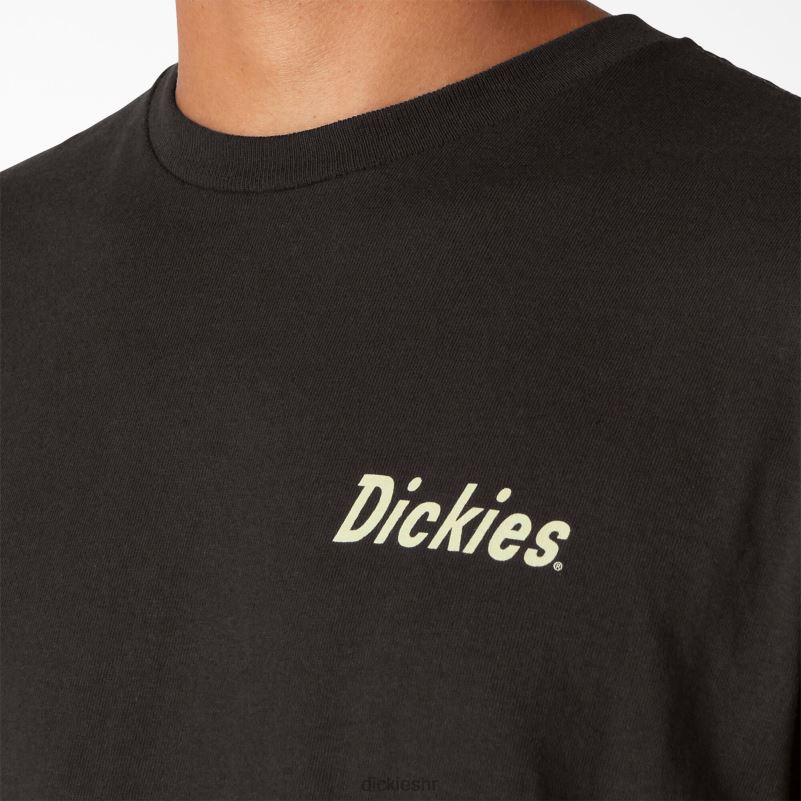 skateboarding split grafička majica muškarci Dickies crna (bk) 6BPL6851 odjeća