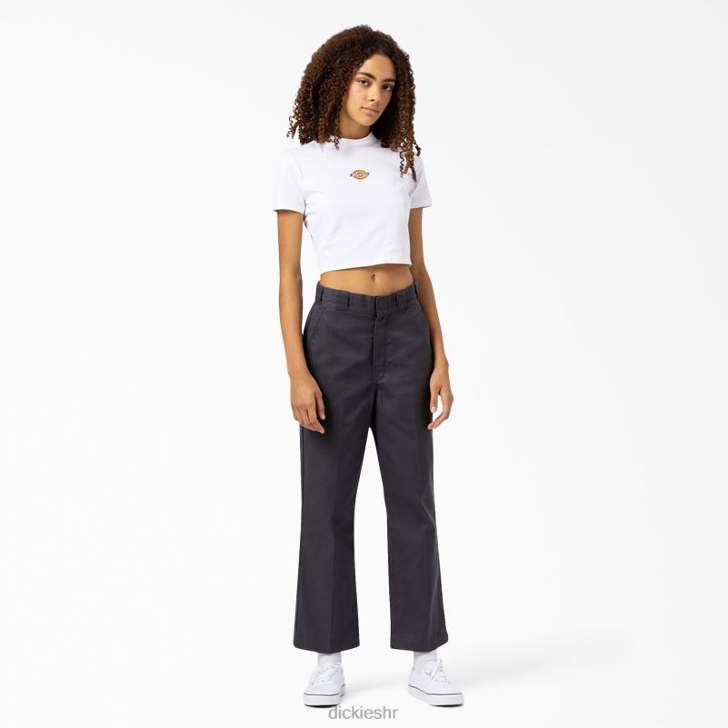 skraćena majica s logotipom maple valley žene Dickies bijelo (wh) 6BPL62100 odjeća