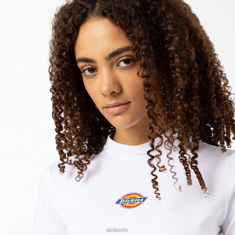 skraćena majica s logotipom maple valley žene Dickies bijelo (wh) 6BPL62100 odjeća
