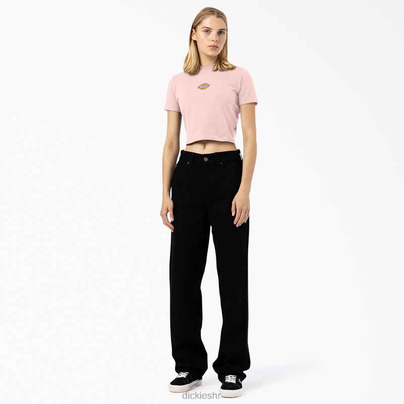 skraćena majica s logotipom maple valley žene Dickies ružičasta (pk) 6BPL62099 odjeća