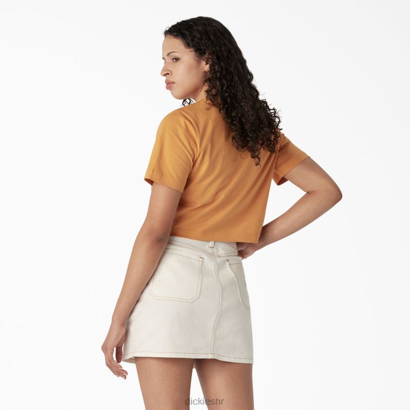 skraćena majica s pustinjskom grafikom žene Dickies grumen (ng2) 6BPL62132 odjeća