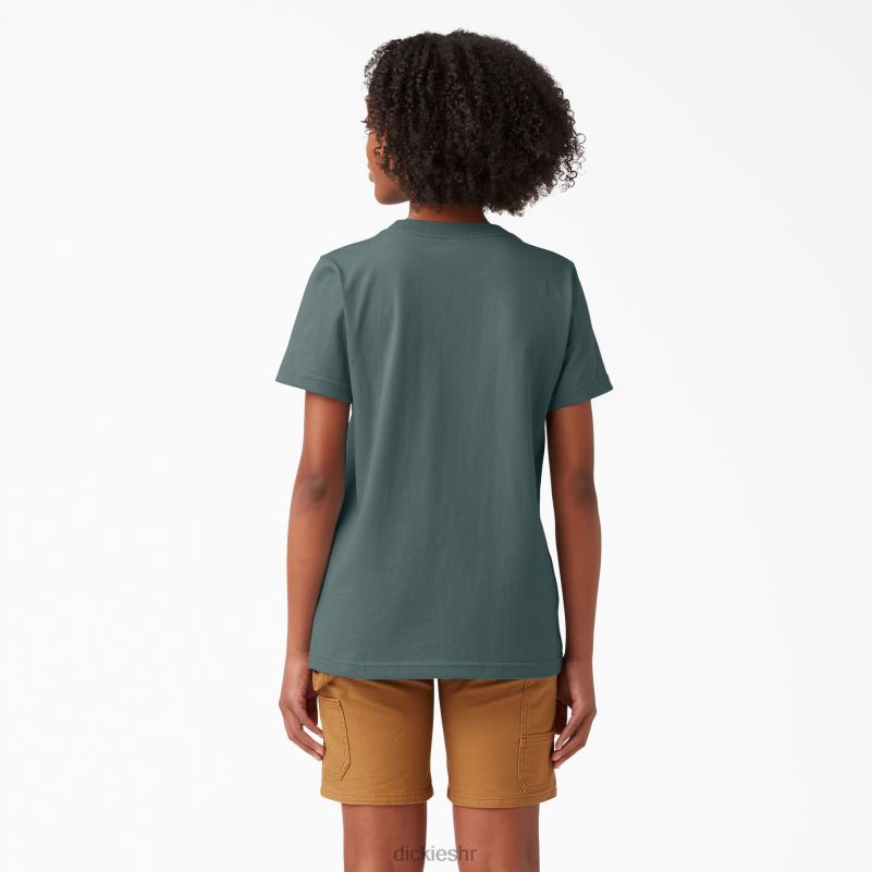 teškaška majica kratkih rukava žene Dickies Lincoln Green (ln) 6BPL61960 odjeća
