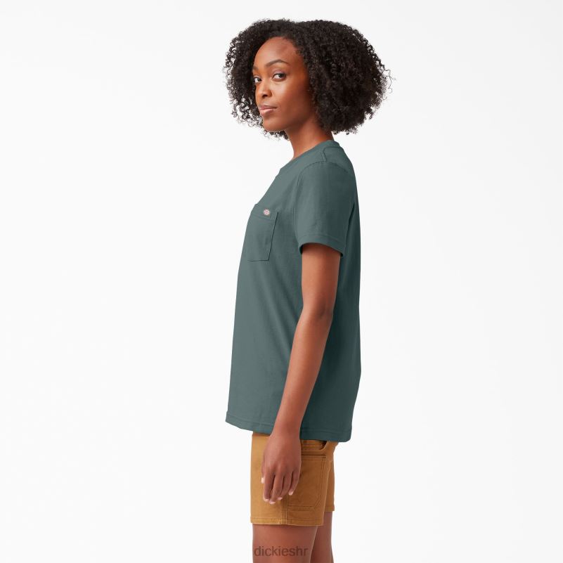 teškaška majica kratkih rukava žene Dickies Lincoln Green (ln) 6BPL61960 odjeća
