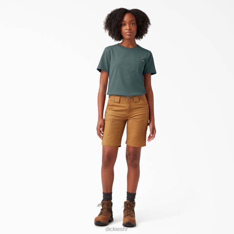 teškaška majica kratkih rukava žene Dickies Lincoln Green (ln) 6BPL61960 odjeća