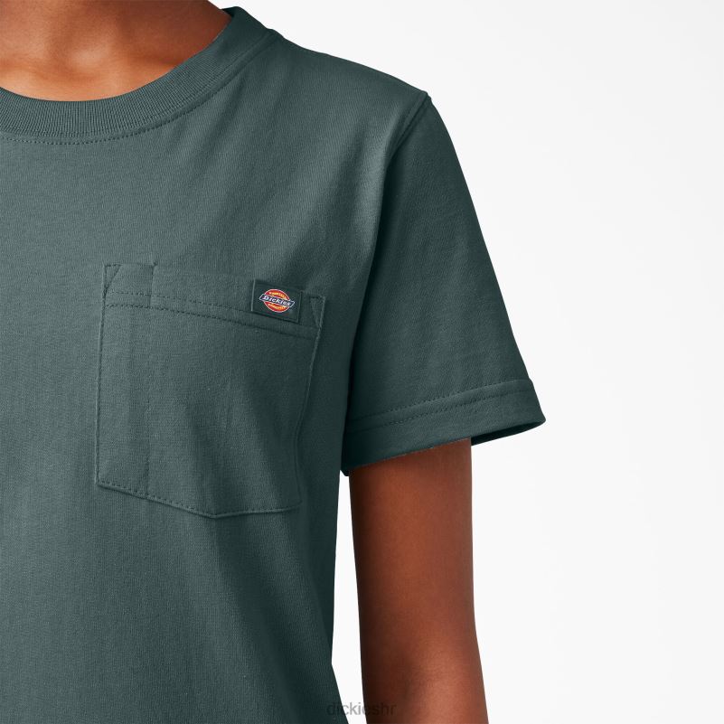 teškaška majica kratkih rukava žene Dickies Lincoln Green (ln) 6BPL61960 odjeća