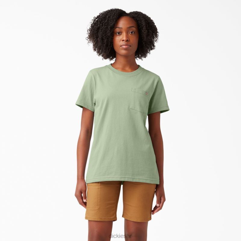 teškaška majica kratkih rukava žene Dickies celadon zelena (c2g) 6BPL61956 odjeća