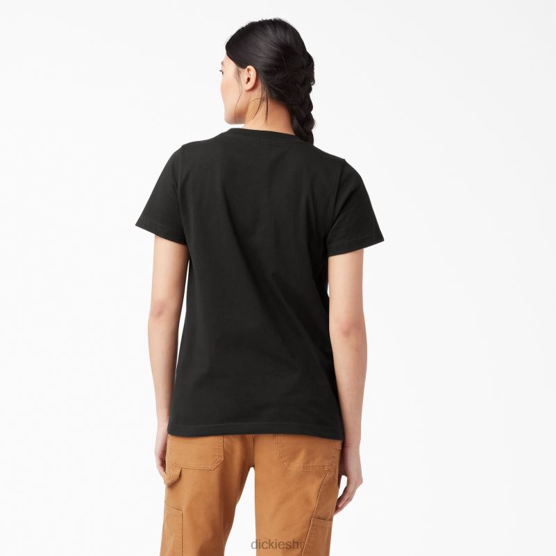 teškaška majica kratkih rukava žene Dickies crna (bk) 6BPL61954 odjeća