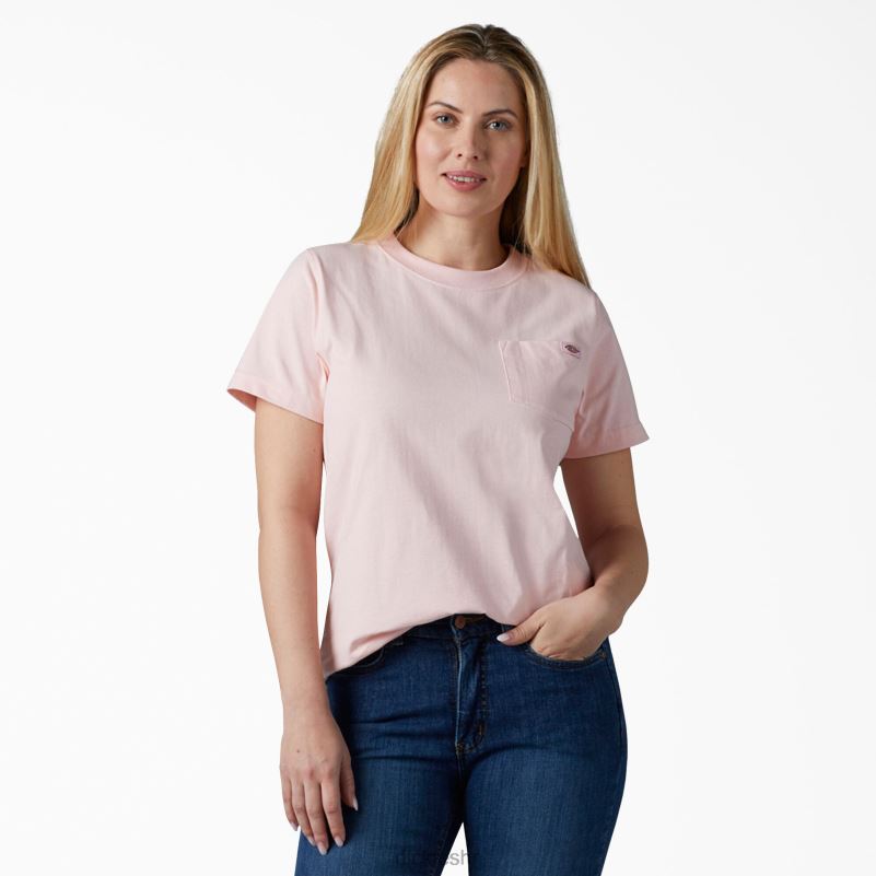 teškaška majica kratkih rukava žene Dickies lotos roza (lo2) 6BPL61961 odjeća