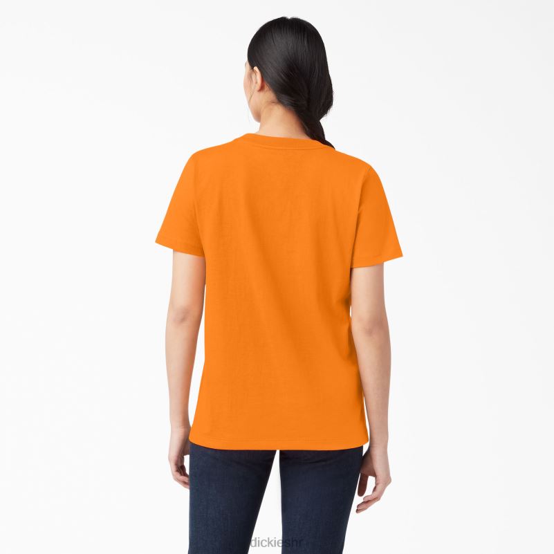 teškaška majica kratkih rukava žene Dickies narančasto (ili) 6BPL61962 odjeća