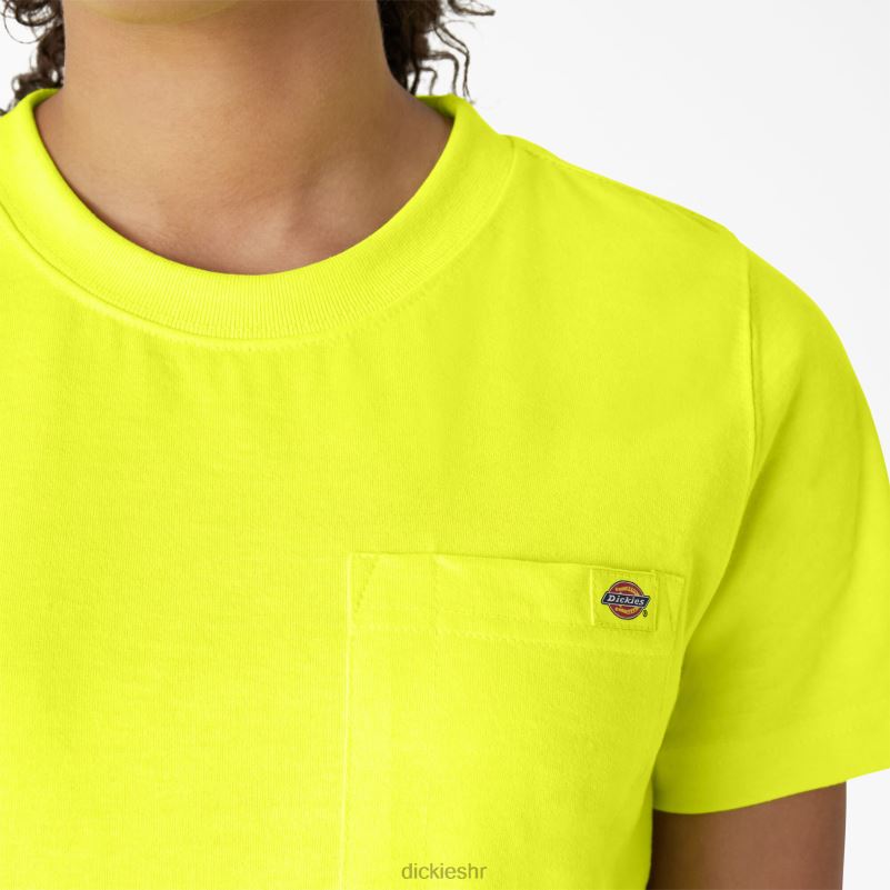 teškaška majica kratkih rukava žene Dickies svijetlo žuta (bwd) 6BPL61955 odjeća