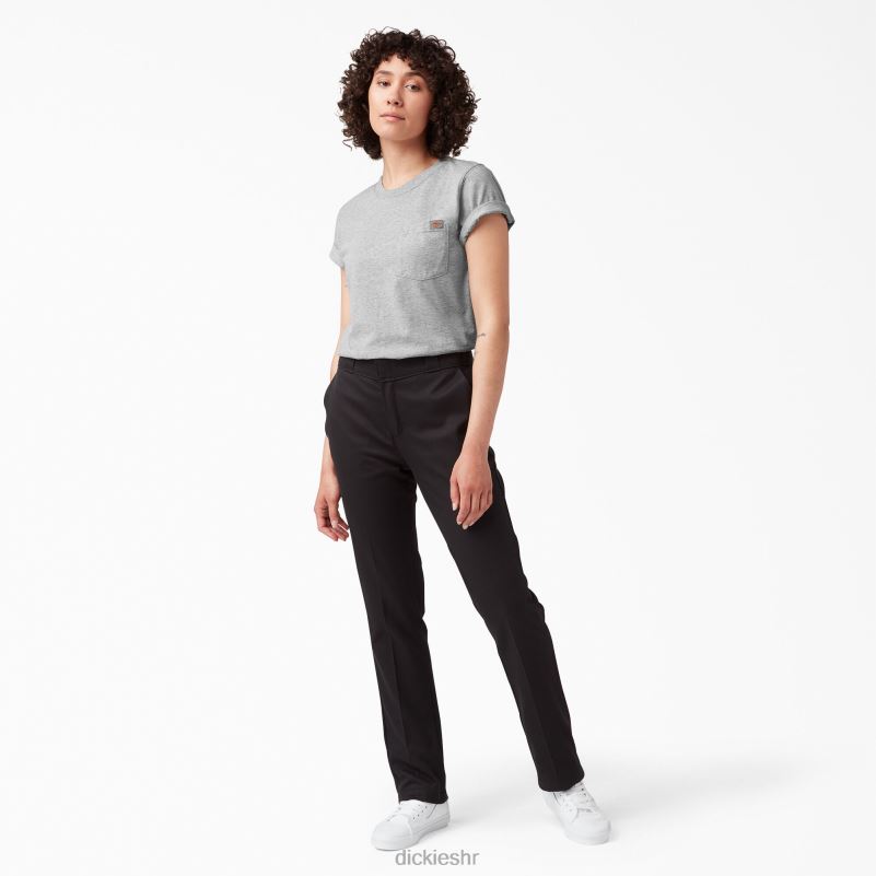 teškaška majica kratkih rukava žene Dickies vrijesak sivi (hg) 6BPL61958 odjeća