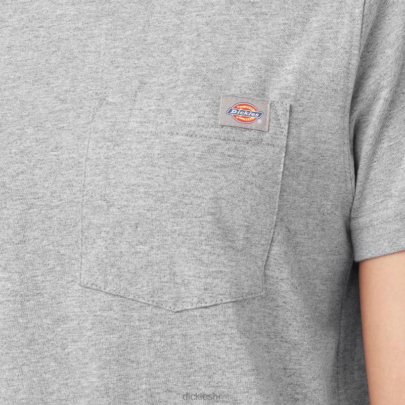 teškaška majica kratkih rukava žene Dickies vrijesak sivi (hg) 6BPL61958 odjeća