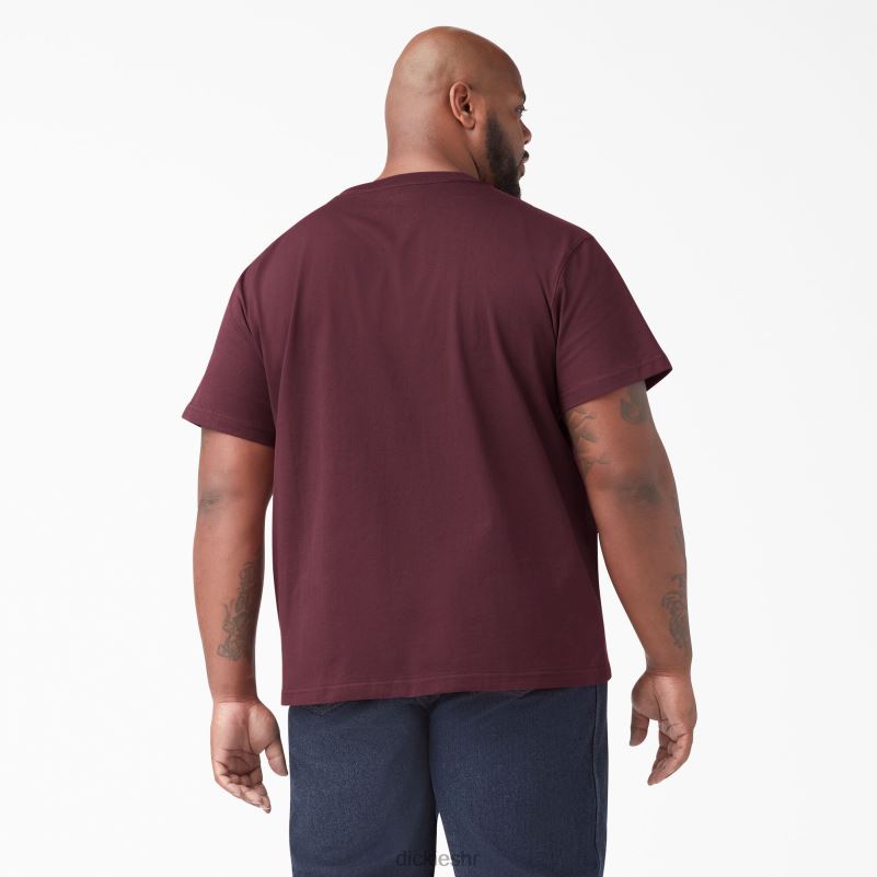 teškaška majica kratkih rukava muškarci Dickies bordo (od) 6BPL6509 odjeća