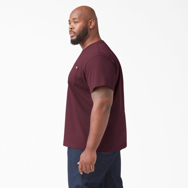 teškaška majica kratkih rukava muškarci Dickies bordo (od) 6BPL6509 odjeća