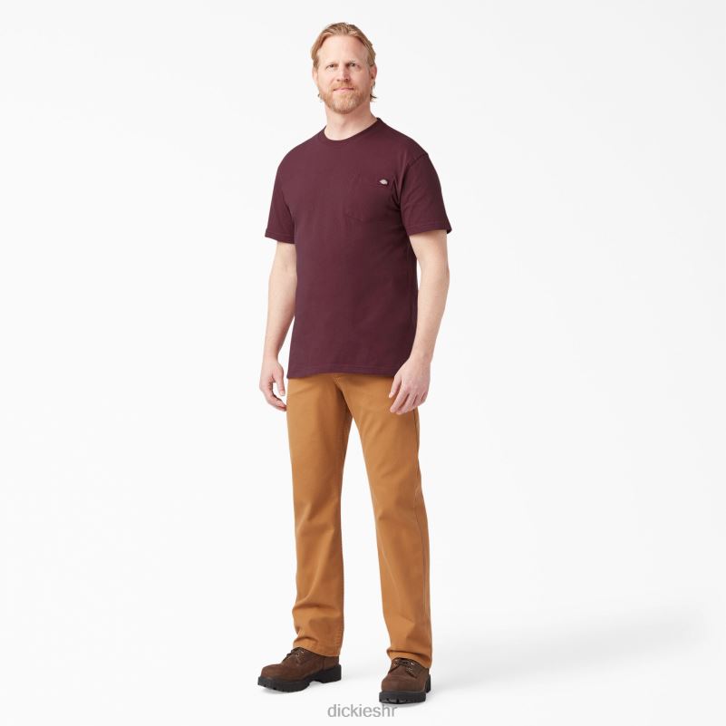teškaška majica kratkih rukava muškarci Dickies bordo (od) 6BPL6509 odjeća