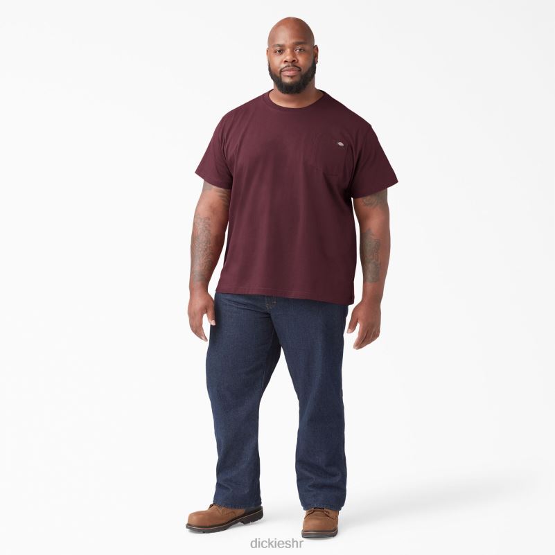 teškaška majica kratkih rukava muškarci Dickies bordo (od) 6BPL6509 odjeća