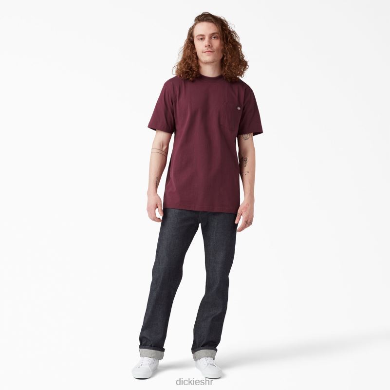 teškaška majica kratkih rukava muškarci Dickies bordo (od) 6BPL6509 odjeća