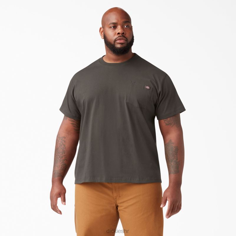 teškaška majica kratkih rukava muškarci Dickies crna maslina (bv) 6BPL6508 odjeća
