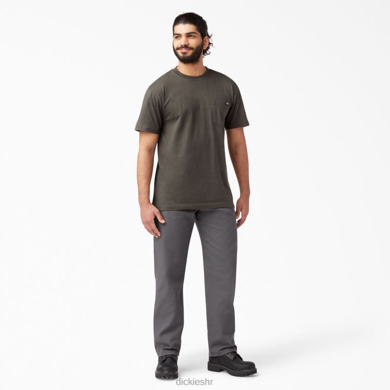 teškaška majica kratkih rukava muškarci Dickies crna maslina (bv) 6BPL6508 odjeća